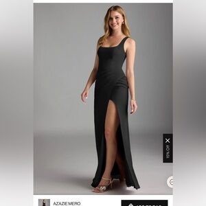 AZAZIE Mero in black Chiffon